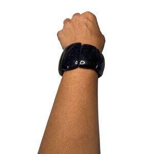 Lola Rose Blue Goldstone Stretch Bracelet With Chunky Sparkling Beads For Women